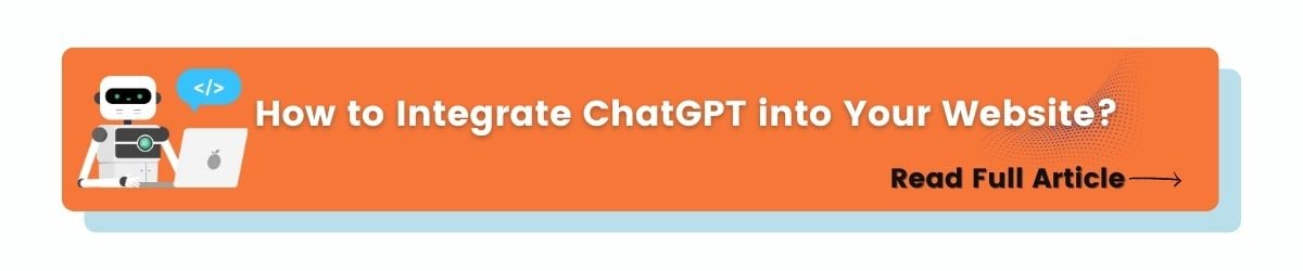 How to Integrate ChatGPT into Your Website - CTA