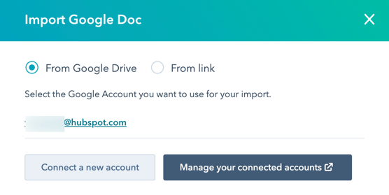 import google doc