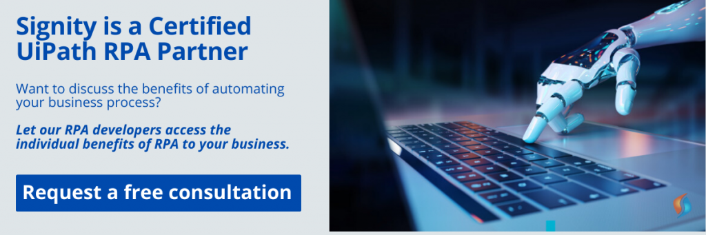 Signity is a Certified UiPath RPA Partner